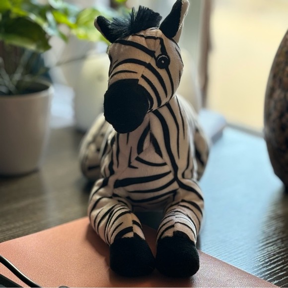 Kohl's Care Black and White Zebra Plush Toy - Picture 1 of 8